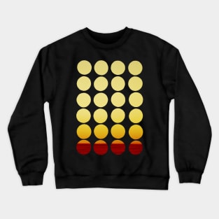 Warm Yellow Polka Dots Graphic Design Minimalist Endless Pattern Crewneck Sweatshirt